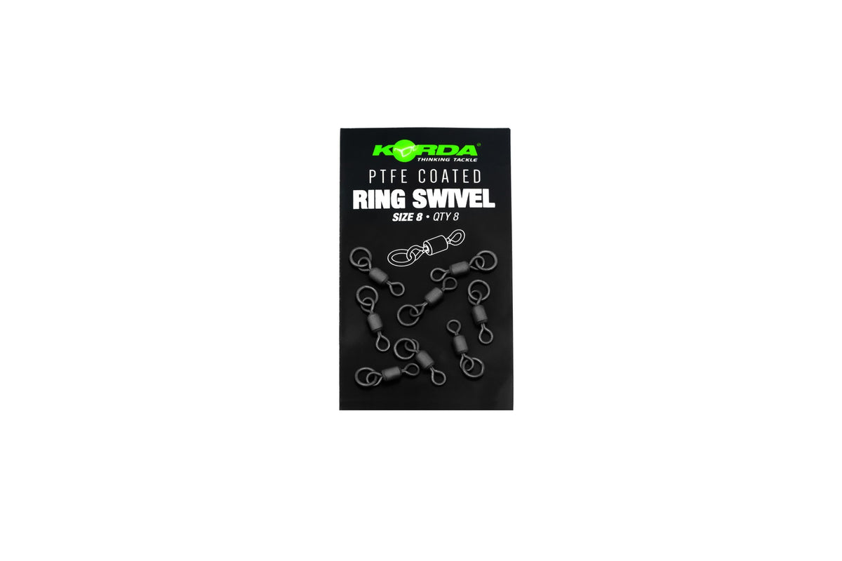 Korda Anneau Pivotant PTFE QC - Lot Émerillons Pêche à Changement Rapide