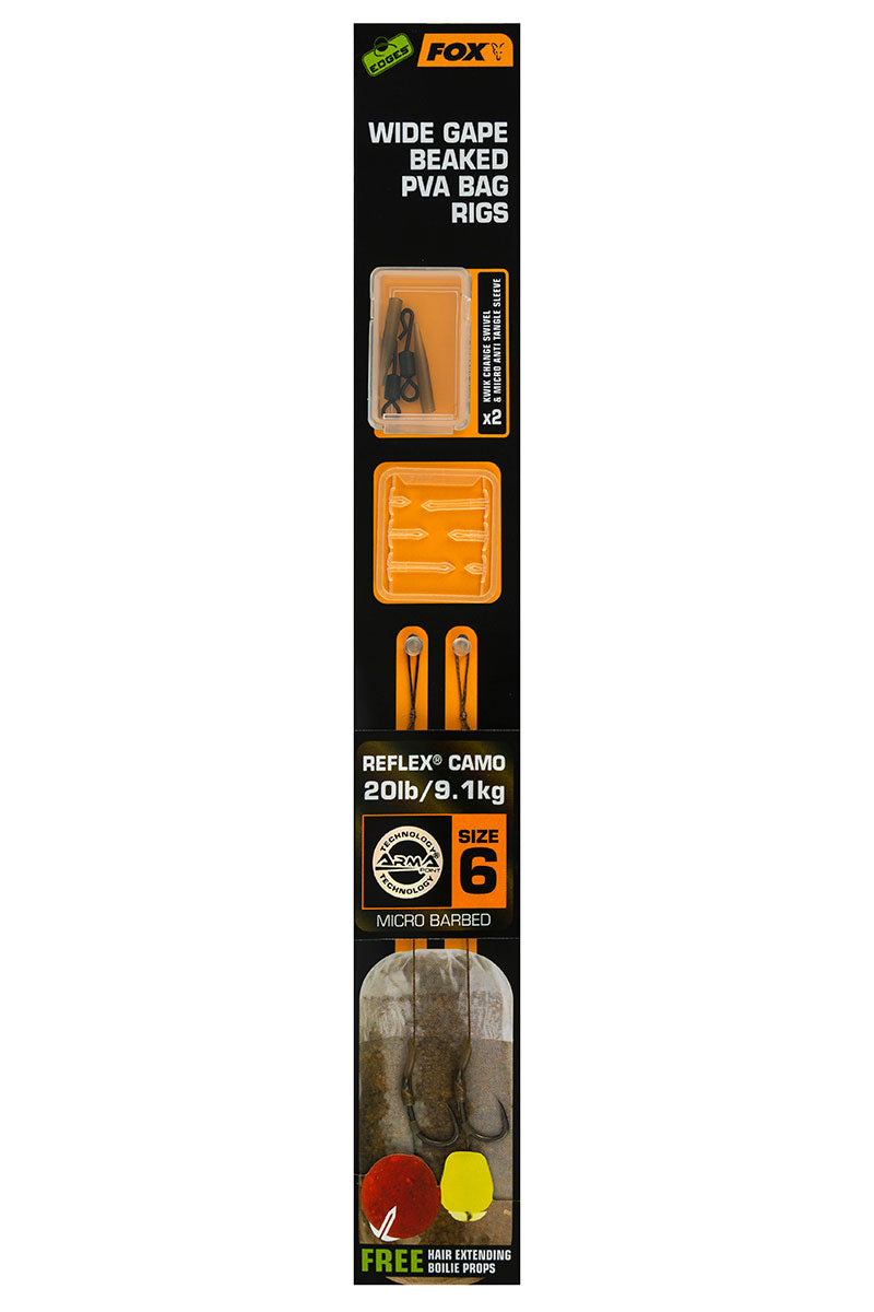 Edges Wide Gape Beaked PVA Ready Rigs - 25lb