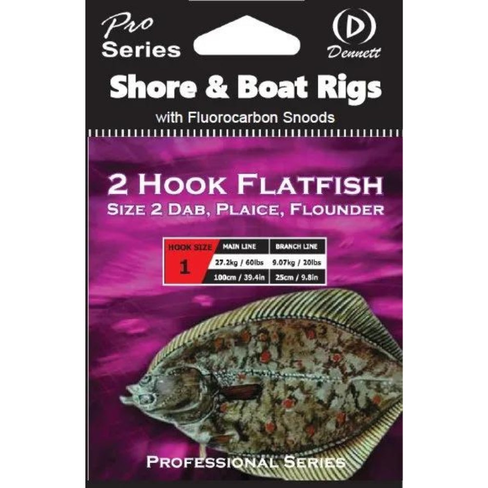 Dennett Saltwater Pro Rigs 2 Hook flatfish