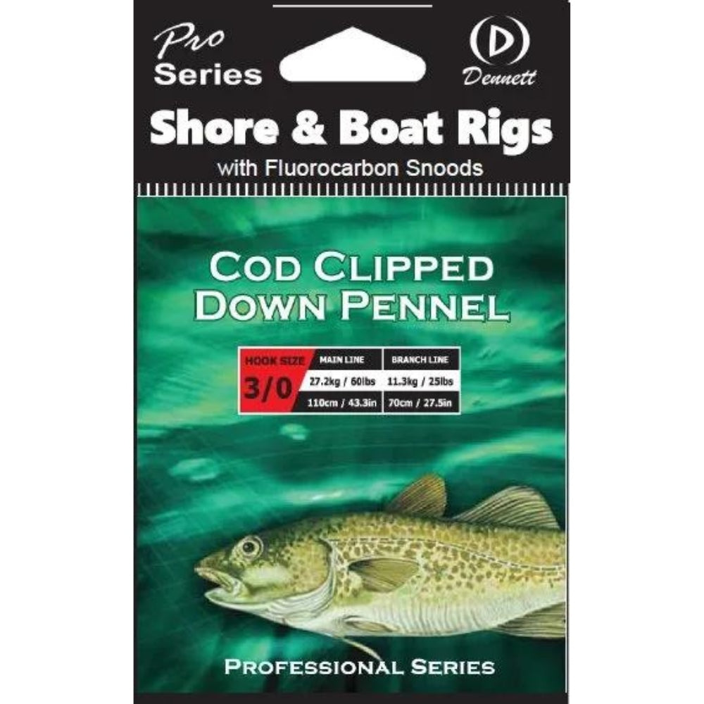 Dennett Saltwater Pro Cod Clipped Down Pennel 1/0