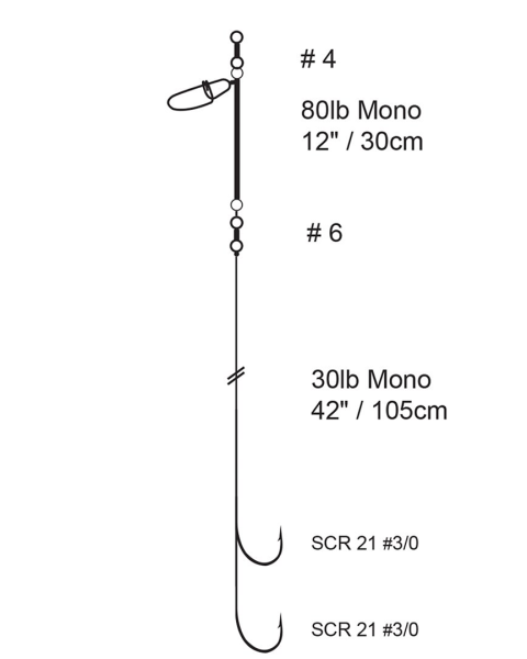 Cox & Rawle Pennel Boat Rig 3/0