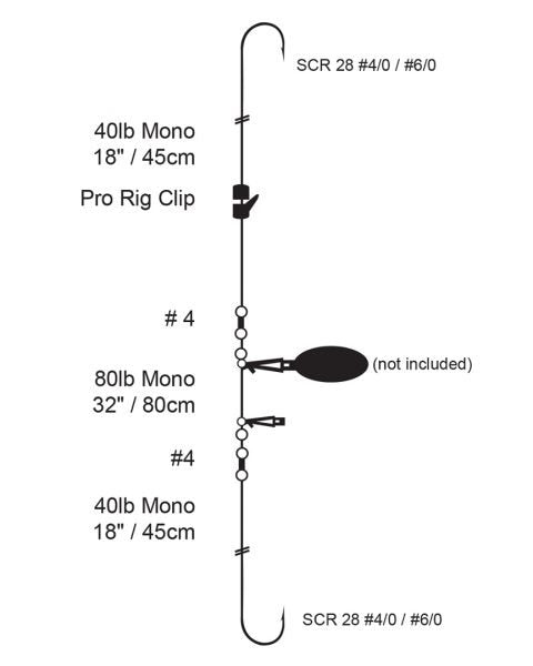 Cox & Rawle Cod Rig 4/0