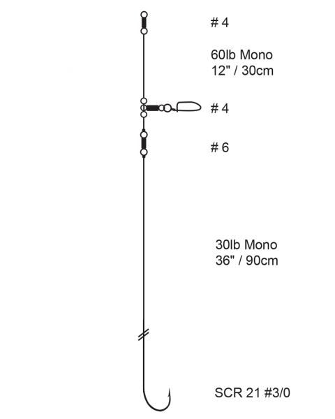 Cox & Rawle smoothhound Rig 3/0