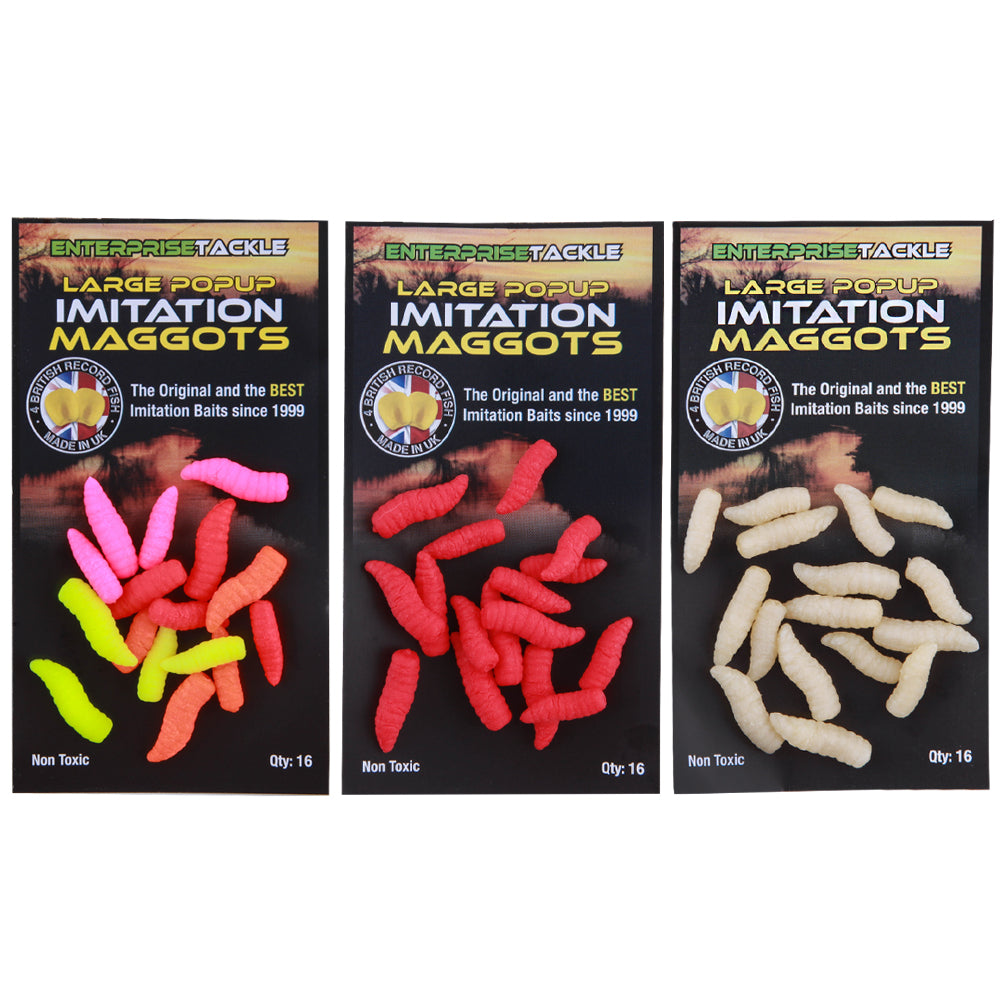 Enterprise Tackle Pop-Up Imitation Maggots White