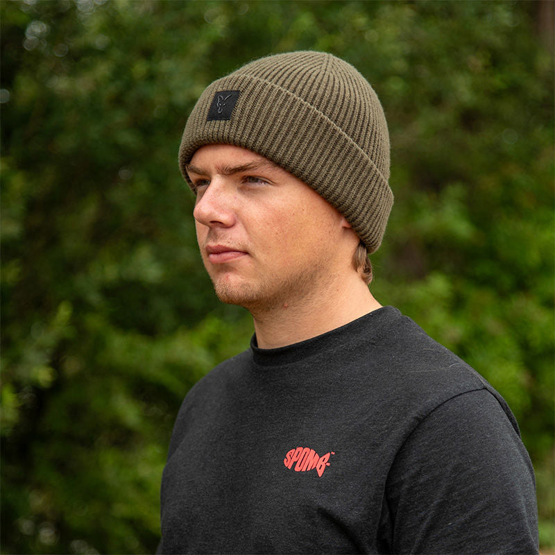 Fox Merino Blend Beanie Olive