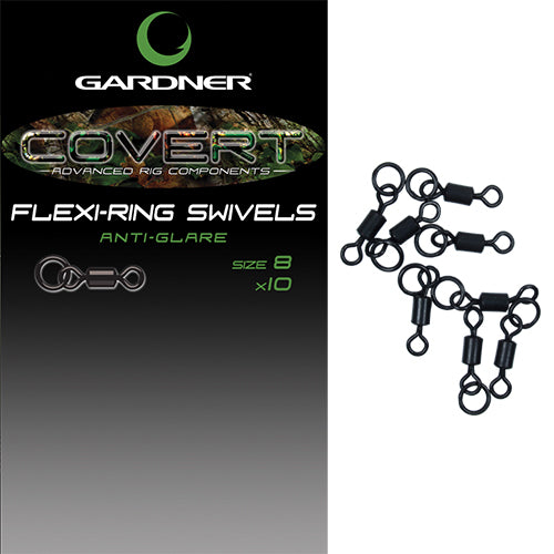 Gardner Covert Flexi-Ring Swivels anti-glare size 8