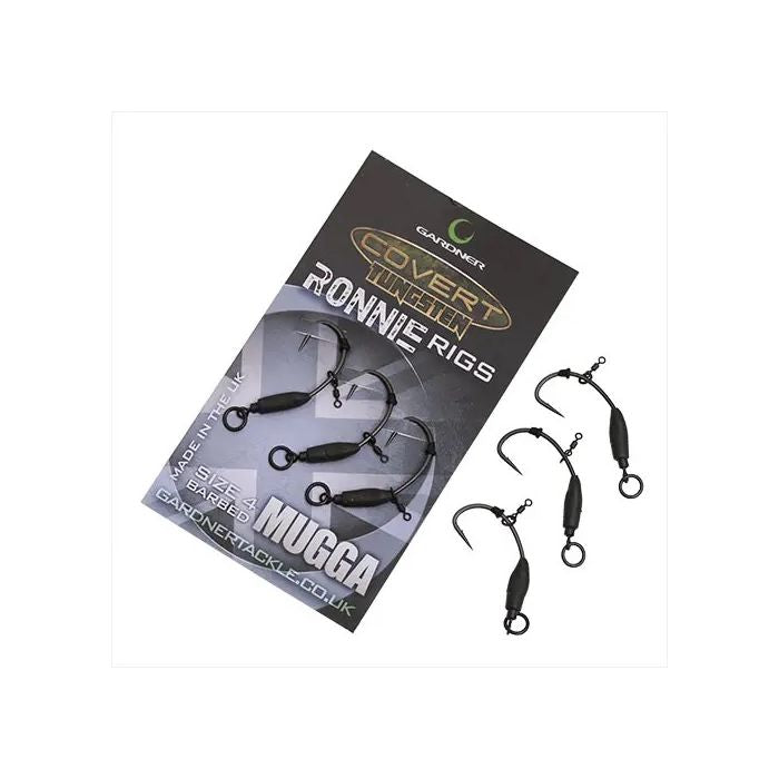GARDNER COVERT TUNGSTEN RONNIE RIGS SIZE 4 BARBED MUGGA