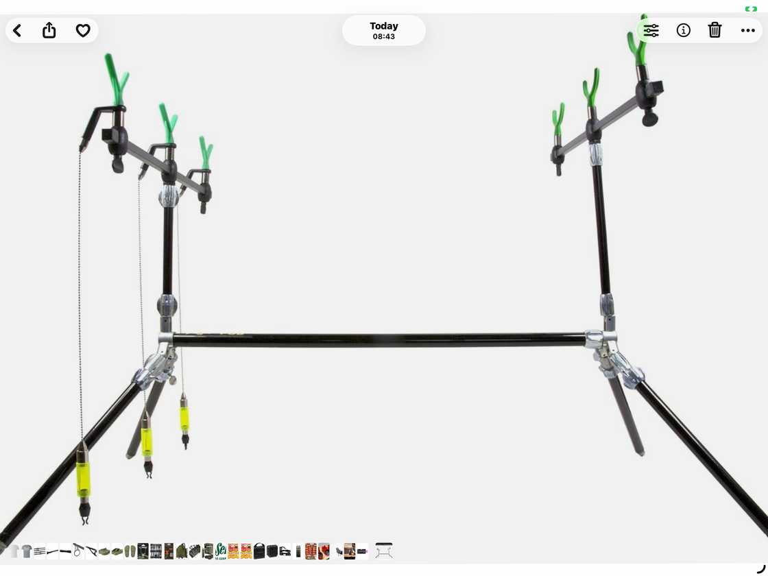 Dennett Dinsmore silver shadow rod pod