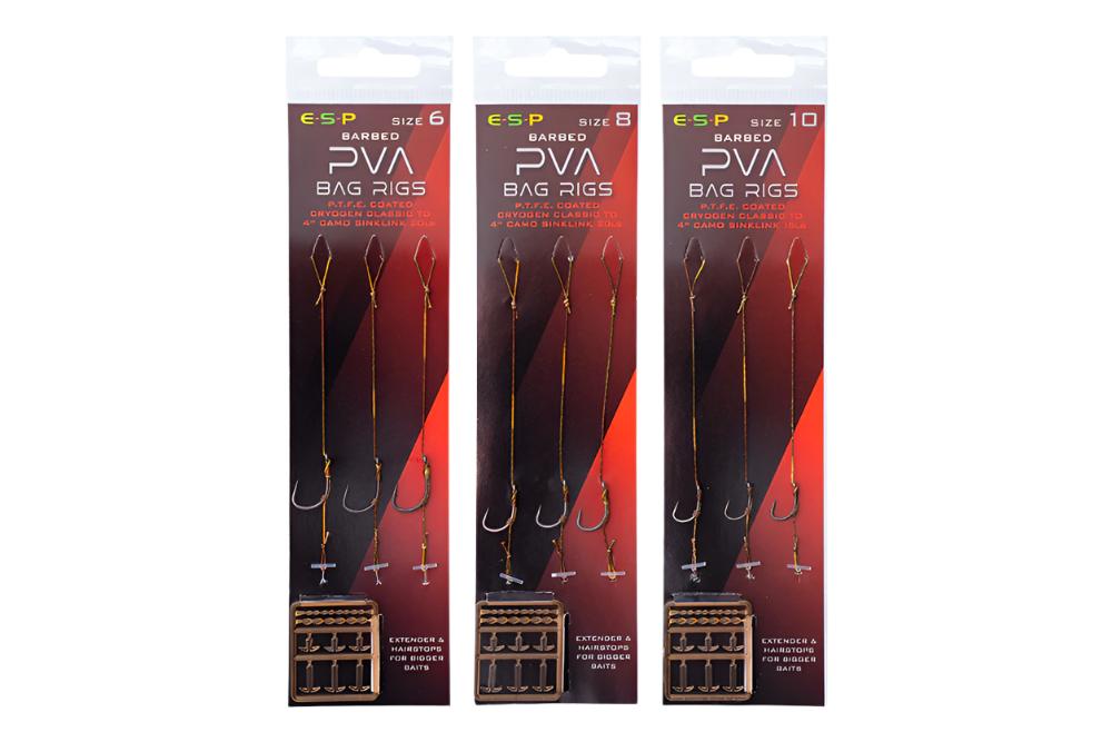 Pva Mix Rigs ESP PVA Bag Rigs Barbed – Stanford Tackle