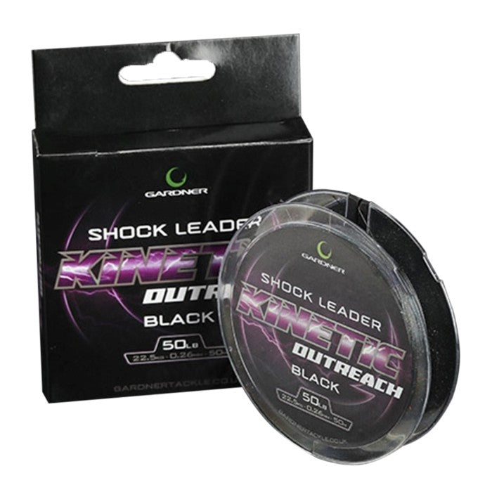 Gardner Kinetic Shock Leader Black 50lb