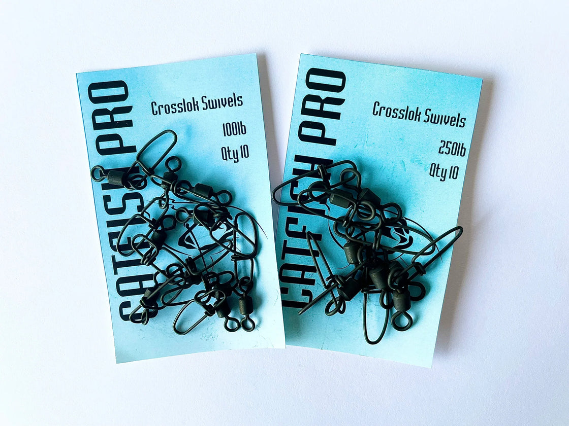 Catfish Pro H.D.Crosslok Snap Swivels 100lb