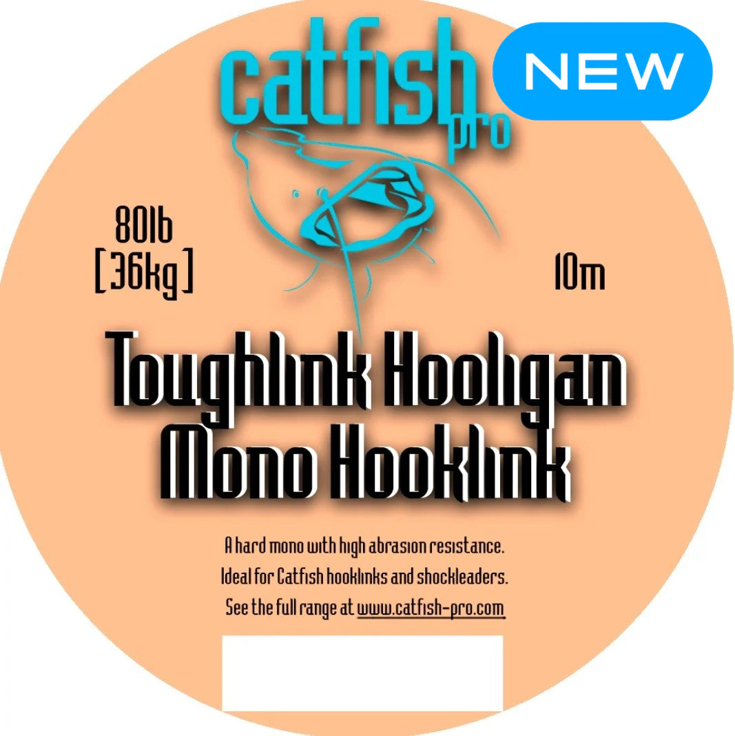 Catfish Pro Toughlink Hooligan Mono Hooklink 80lb