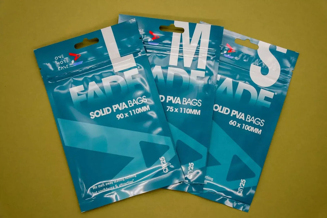 OMC FADE SOLID PVA BAGS SMALL 60 X 100