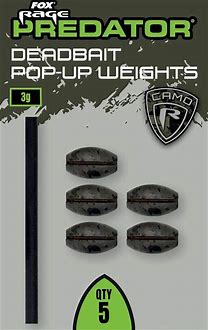 Fox Rage Camo Deadbait Pop Up Weights 3gram x 5