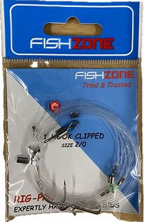 Fish Zone 1 Hook Clipped 2/0