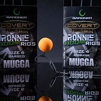 GARDNER COVERT TUNGSTEN RONNIE RIGS SIZE 4 BARBED MUGGA